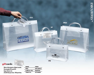 Custom Printed Executote Plastic Shopping Bags