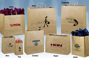 Classic Brown Kraft Paper Shoppers